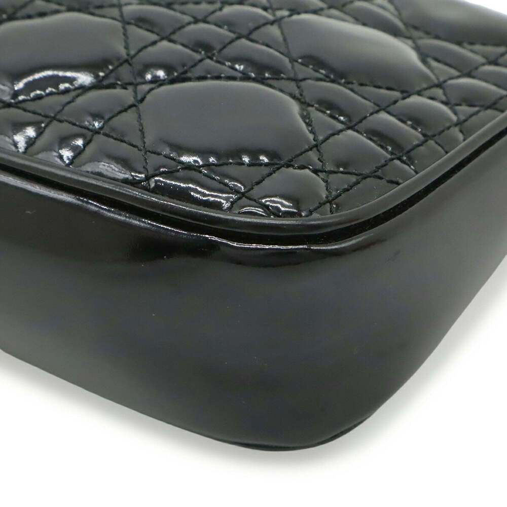 CHRISTIAN DIOR Black Leather Shoulder Bag - Picture 4 of 8